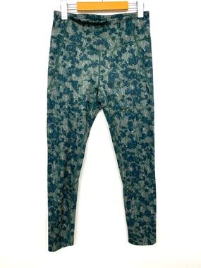 Zella High Rise Leggings Women’s M Green Navy Print Workout Yoga